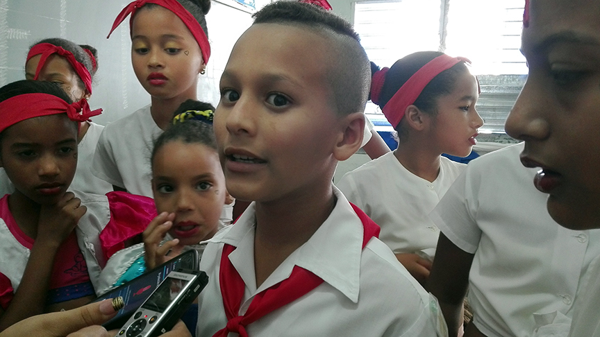 Ramón Emanuel Rosabal Salcedo, del seminternado Mariana Grajales // Foto Marlene Herrera