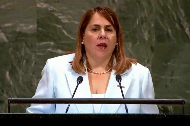 Representante permanente alterna de Cuba ante la ONU, Ana Silvia Rodríguez Foto: Prensa Latina