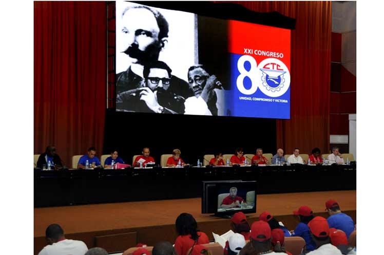 XXI Congreso de la Central de Trabajadores de Cuba (CTC) Foto: Vladimir Molina/ Prensa Latina