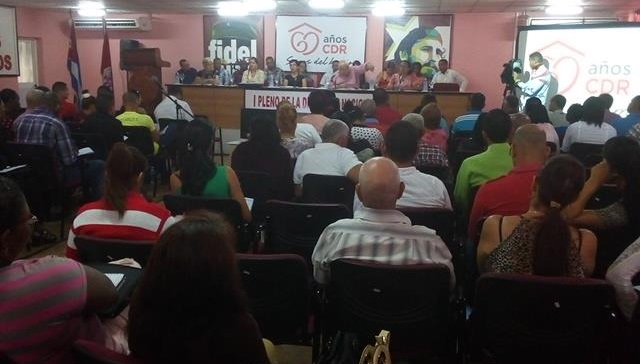 Última sesión de trabajo del Primer Pleno Nacional de los CDR Foto: Eliexer Peláez Pacheco