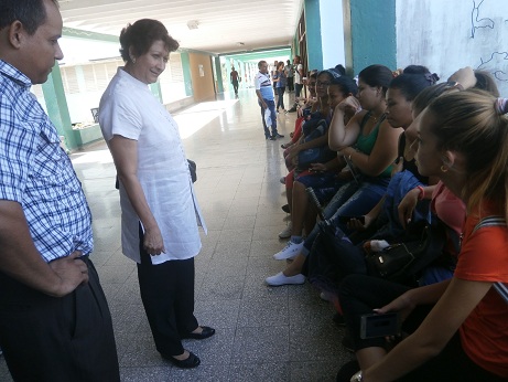 Ministra de Educación visita Campus Blas Roca de la Universidad de Granma // Foto Alina González