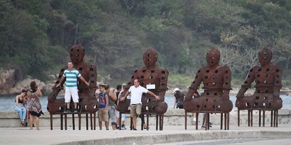 Obra de la XIII Bienal de La Habana. Foto: Telecubanacán