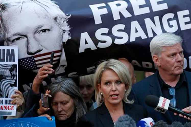 Abogada de Julian Assange Jennifer Robinson // Foto: Prensa Latina