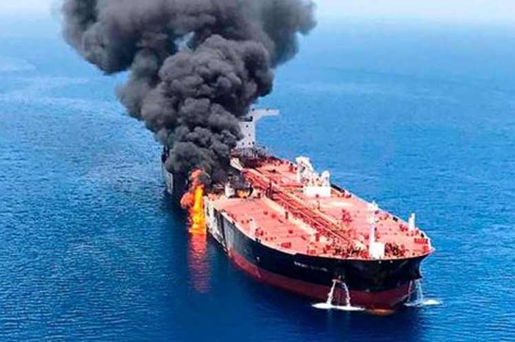 Donald Trump, culpó hoy a la nación persa de los ataques ayer contra dos buques petroleros en aguas del golfo de Omán Foto: Prensa Latina
