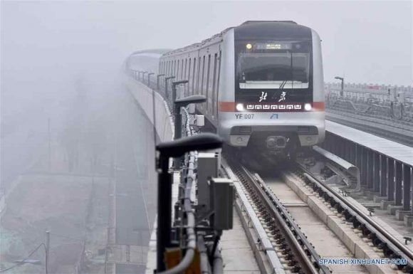 En fase de prueba nuevo sistema de metro en China sin conductor. Foto: Xinhua.