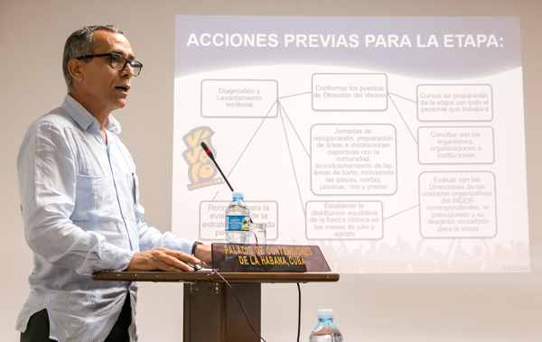 El Inder informó de sus planes para la etapa vacacional ante los diputados al parlamento cubano. // Foto: Roberto Morejón