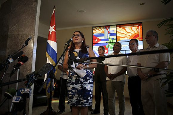 Johana Tablada, subdirectora de la Dirección General de EE.UU. del Ministerio de Relaciones Exteriores. // Foto: Fernando Medina/Reuters.