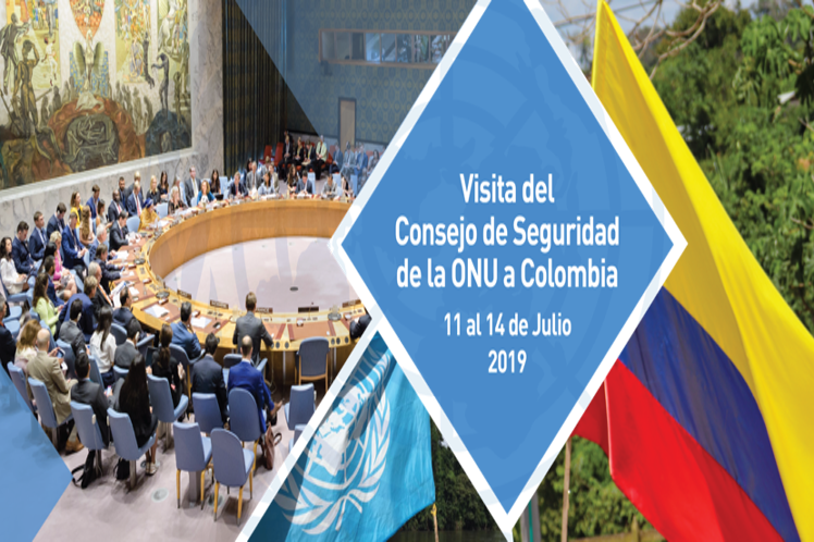 Los miembros del Consejo de Seguridad sostendrán reuniones con el presidente colombiano, Iván Duque. // Foto: Prensa Latina