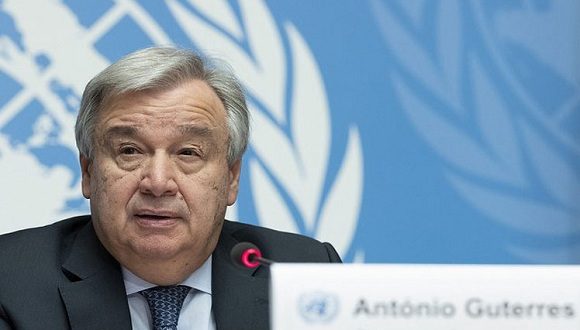 ‘Todos tenemos la responsabilidad de cuidarnos unos a otros’,afirmó Guterres. Foto: Prensa Latina