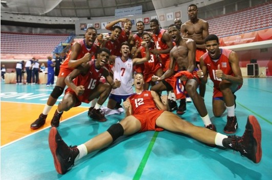 Equipo cubano Sub 19 de Voleibol. Foto: FIVB