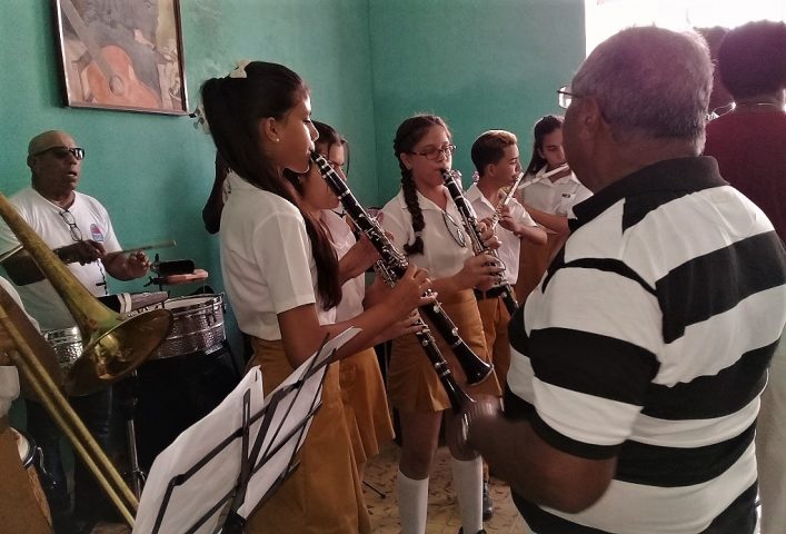 Apertura del curso escolar 2019-2020 en la Escuela Elemental de Música Manuel Navarro Luna // Foto Denia Fleitas Rosales