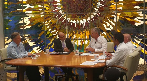 Segunda comparecencia especial del presidente Díaz-Canel en la Mesa Redonda. Foto: Presidencia Cuba