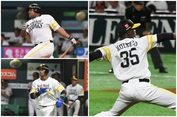 Los cubanos se coronaron campeones con el SoftBank y ahora defenderán a Cuba en el Premier 12 // Foto: Prensa Latina