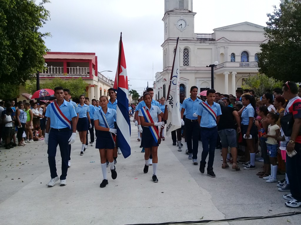 Los estudiantes son continuadores del legado de Céspedes y Fidel // Foto Denia Fleitas