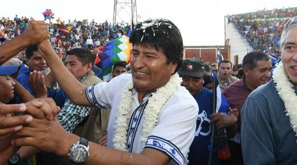 Los resultados preliminares de las elecciones en Bolivia ­confirman el decisivo apoyo popular al Gobierno de Evo Morales // Foto: ABI 