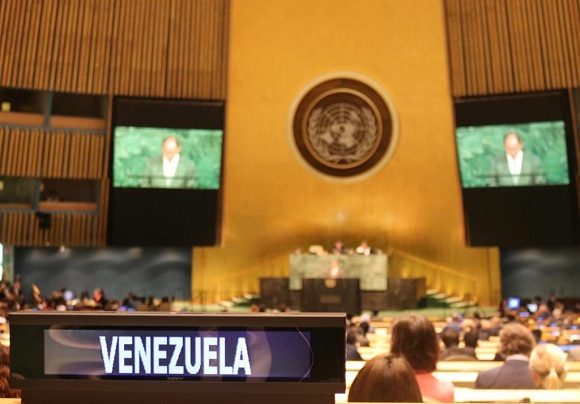 De los 193 países miembros de la ONU, 105 votaron por la nación sudamericana // Foto: Joaquín A. Pérez Ayestarán/ Twitter.