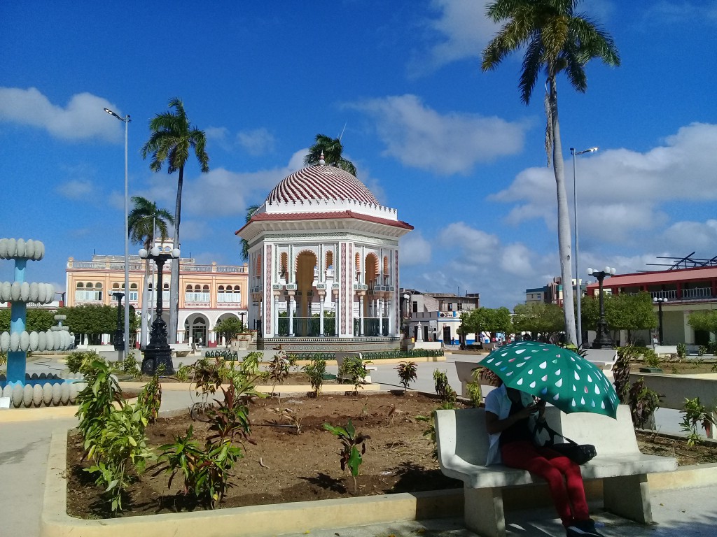 Parque central Carlos Manuel de Céspedes // Foto Denia Fleitas Rosales