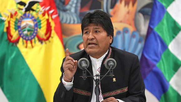 El presidente de Bolivia, Evo Morales, en una comparecencia hoy miércoles. Foto: EFE.