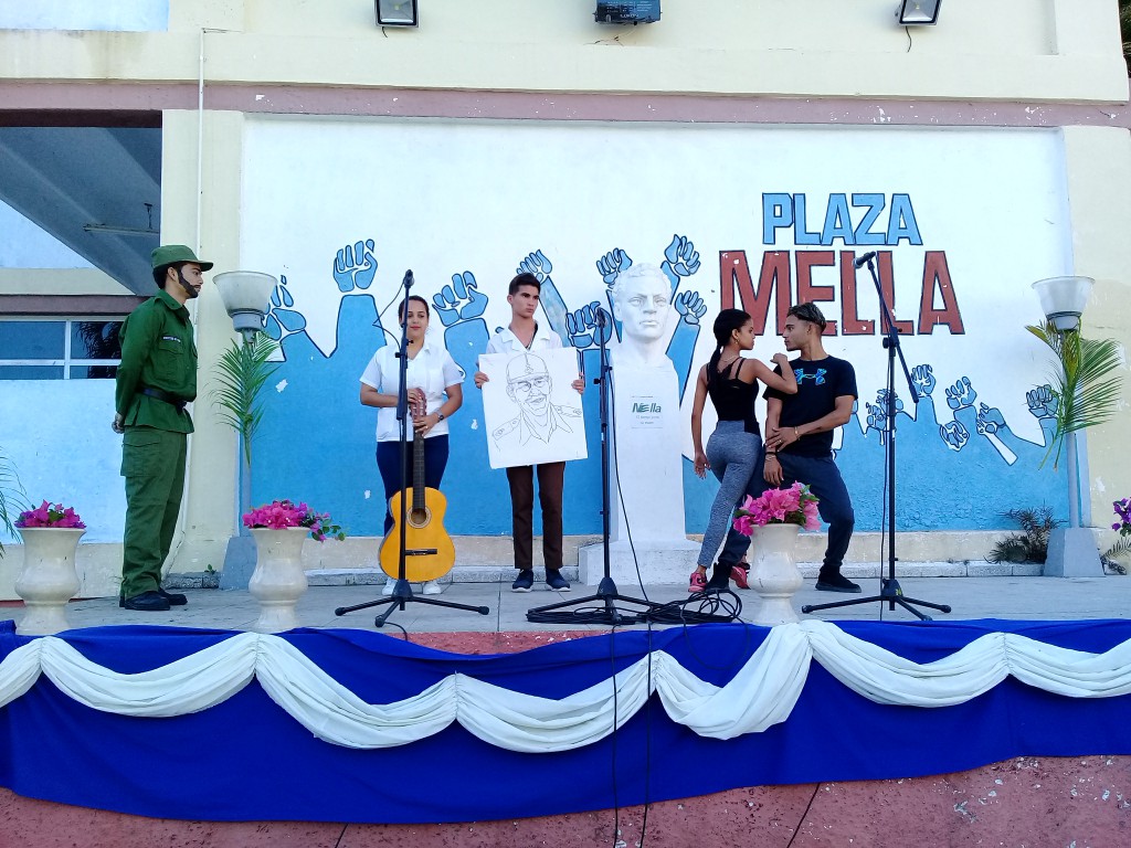 FEU de las Ciencias Médicas toma el legado de Fidel, Mella, y los héroes de la patria como motivaciones de accionar permanente de la organización // Foto Denia Fleitas Rosales