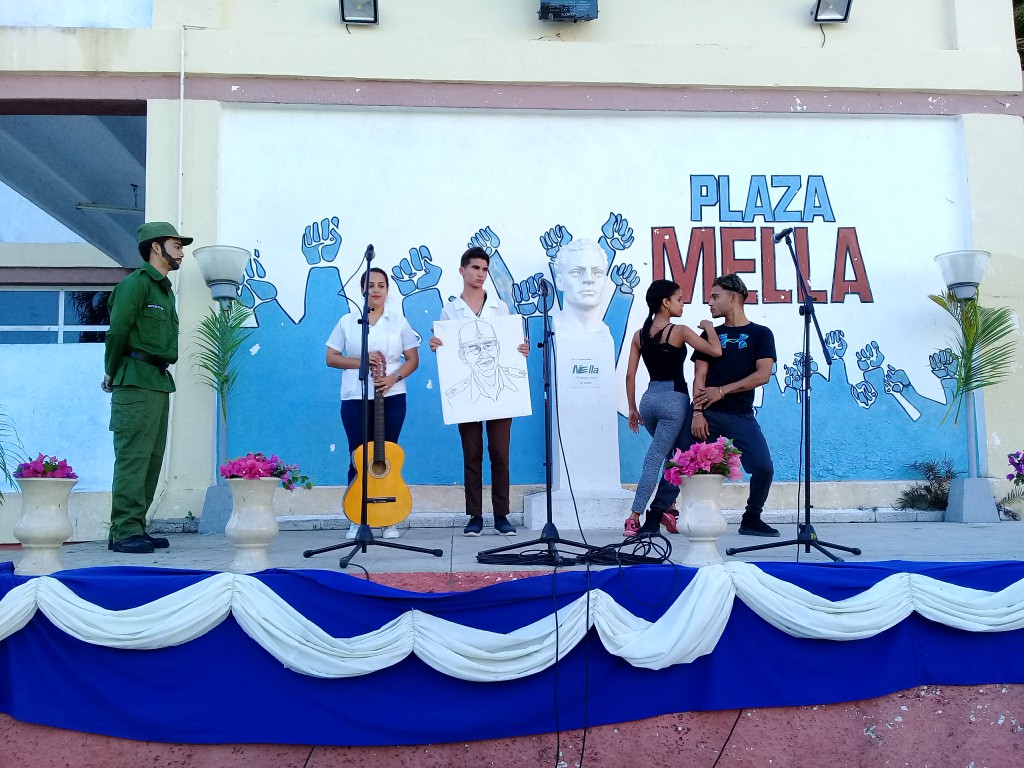 FEU de las Ciencias Médicas toma el legado de Fidel, Mella, y los héroes de la patria como motivaciones de accionar permanente de la organización // Foto Denia Fleitas Rosales
