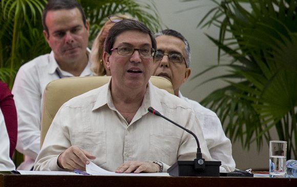 El canciller de Cuba, Bruno Rodríguez Parrilla. Foto: Irene Pérez/ Cubadebate.