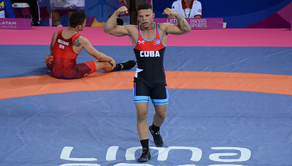 Ismael Borrero,  campeón Juegos Panamericanos Lima 2019, campeón Mundial en Kazajistán. Mejor deportista cubano del año. Foto: Osvaldo Gutiérrez Gómez /ACN.