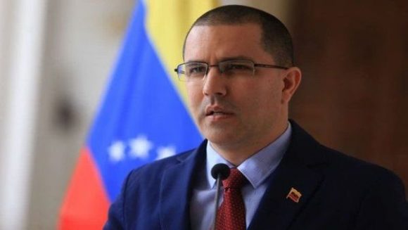 El ministro de Relaciones Exteriores de Venezuela, Jorge Arreaza. Foto: Telesur.