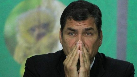 Tengo el alma destrozada por lo que pasa en Ecuador, afirma Correa