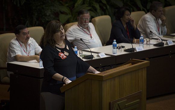 Mónica Valente, secretaria Ejecutiva del Foro. Foto: Irene Pérez/ Cubadebate.