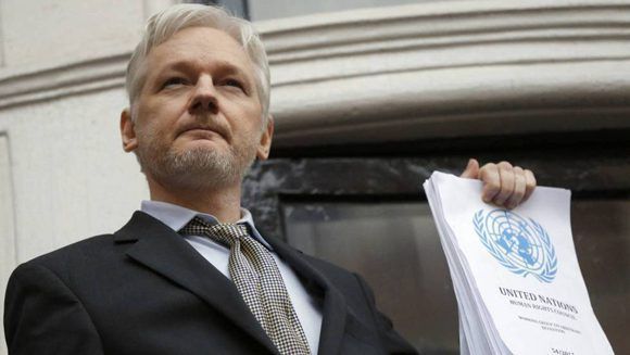 Julian Assange llevaba cinco años refugiado en la embajada de Ecuador en el Reino Unido. Foto: AP.