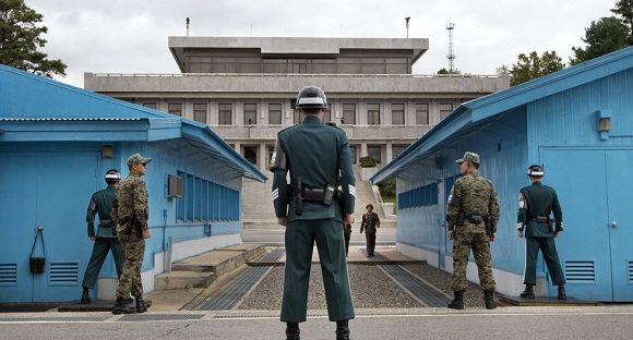 Paralelo 38, frontera entre Corea del Norte y Corea del Sur. Foto: Agencia.