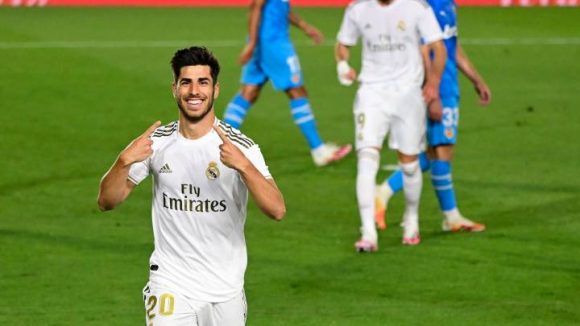 La suerte del partido se definió en el minuto 74, cuando Marcos Asensio encontró espacio dentro del área y marcó de volea, un gol impresionante. Foto: AS.