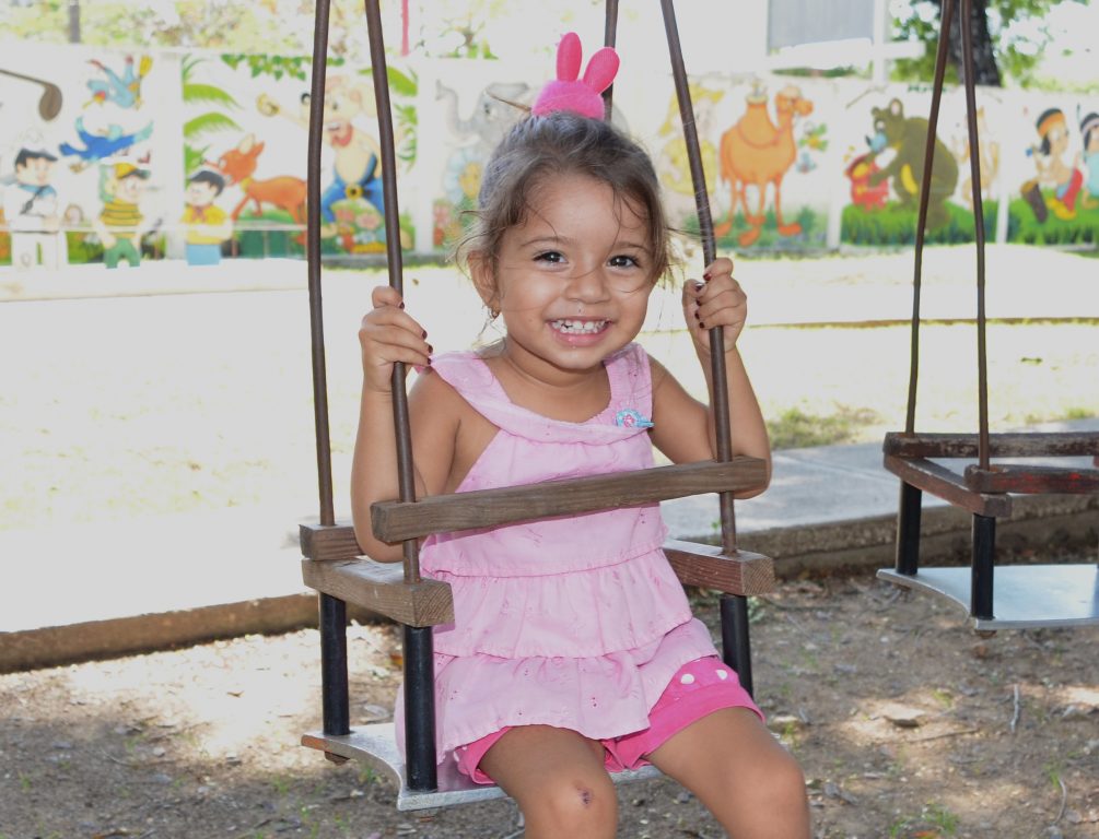 El parque infantil Bartolomé Masó estre las opciones para los niños // Foto Marlene Herrera