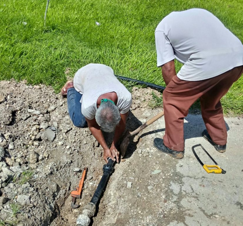 La supresión de salideros es un programa de la UEB Acueducto y alcantarillado de Manzanillo// Foto Cortesía de UEB Acueducto Manzanillo 