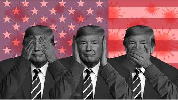 Trump restó importancia a las recientes oleadas de contagios de Covid-19 en Estados Unidos y volvió a comparar la enfermedad con un resfriado. Foto: Prensa Latina