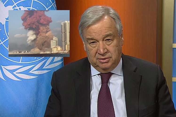 Ocho miembros del personal de la Fuerza de Tarea Marítima de la Misión de la ONU en el Líbano resultaron con heridas graves// Foto ONU