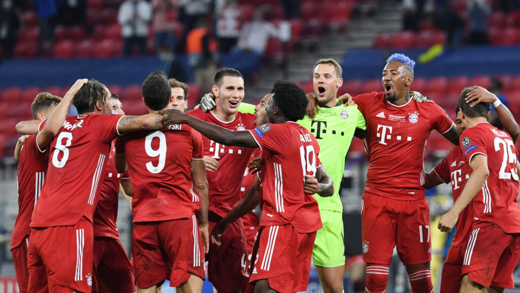 El Bayern de Múnich durante el partido de la Supercopa de Europa contra el Sevilla, Budapest, Hungria, el 24 de septiembre de 2020.TIBOR ILYES / Reuters