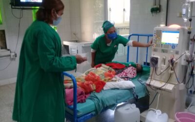 Extreman medidas higiénico sanitarias en servicio de hemodiálisis de hospital Celia Sánchez Manduley// Fotos Cortesía de Maidelis Oro Perdomo
