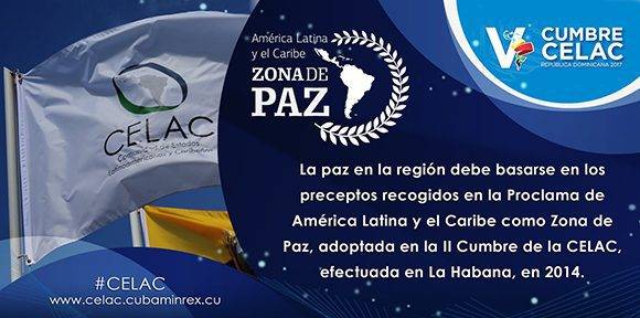 América Latina y el Caribe zona de paz
