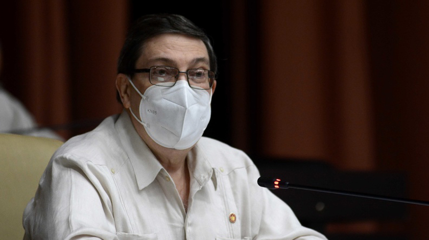 Bruno Rodríguez Parrilla, Ministro de Relaciones Exteriores (MINREX), durante su intervención en el proceso de discusión de proyectos de leyes en la Asamblea Nacional del Poder Popular (ANPP), en el Palacio de Convenciones de La Habana,  Cuba, el 20 de octubre de 2020.      ACN // Foto Ariel Ley Royero