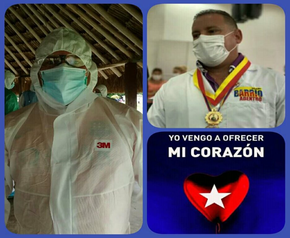 El Dr. Yainer Peláez Campos es uno de  los Valientes médicos cubanos // Imagen de Eliexer Pelaez Pacheco 