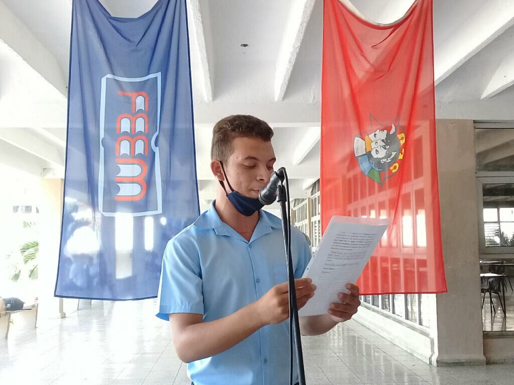 Brian Solís Cordoví, vicepresidente de la FEEM en Manzanillo // Foto Denia Fleitas Rosales