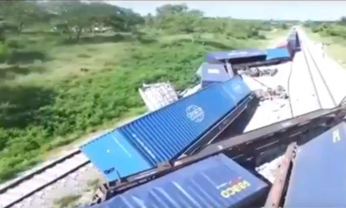Entre los vándalos denunciados en el programa, los cuatro culpables del descarrilamiento, el 26 de mayo de 2019, de un tren de cargas procedente de la terminal de contenedores de Mariel, revelaron a sus financistas en la Florida, Estados Unidos. Fotograma del audiovisual transmitido por el NTV