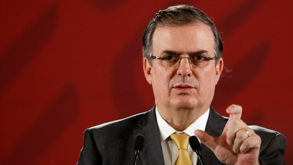 El canciller de México, Marcelo Ebrard en el Palacio Nacional, el 22 de julio de 2019Edgard Garrido / Reuters