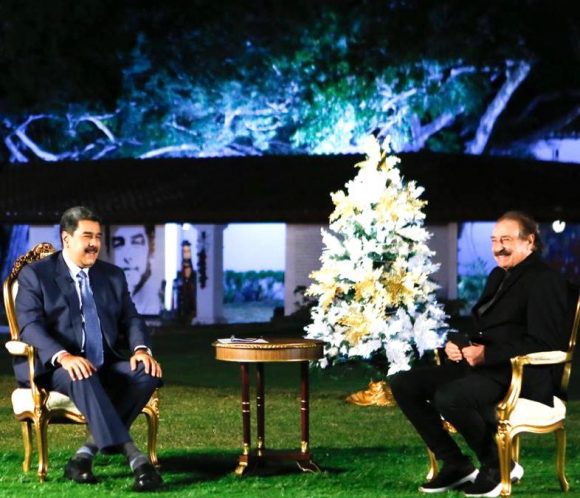 Entrevista de Ignacio Ramonet a Nicolás Maduro. Foto: Prensa Presidencial