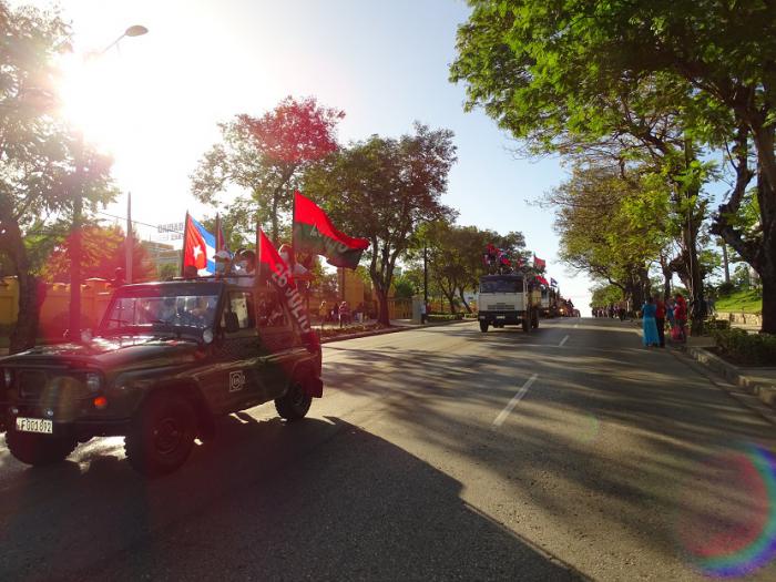 Jóvenes destacados de todo el país reeditarán hasta el 8 de enero en La Habana la Caravana de la Libertad. Foto: Eduardo Palomares