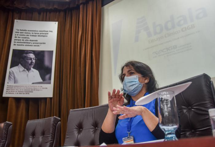 La doctora en Ciencias Marta Ayala Ávila, miembro del Buró Político y directora general del Centro de Ingeniería Genética y Biotecnología (CIGB) Foto: Ariel Cecilio Lemus