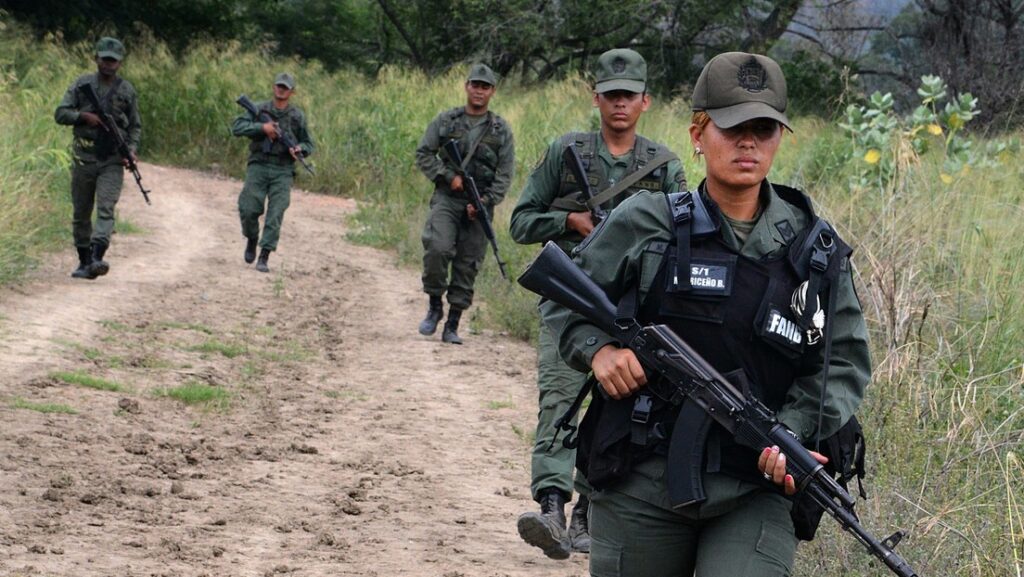 Soldados de la Guardia Nacional Bolivariana, el estado de Táchira, VenezuelaGeorge Castellanos / AFP