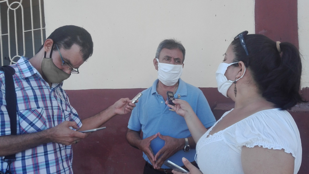 Los periodistas salen en busca de la noticia aún en medio de una pandemia // Foto Marlene Herrera