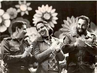 Vilma junto a los líderes de la Revolución cubana //Foto tomada del periódico Granma